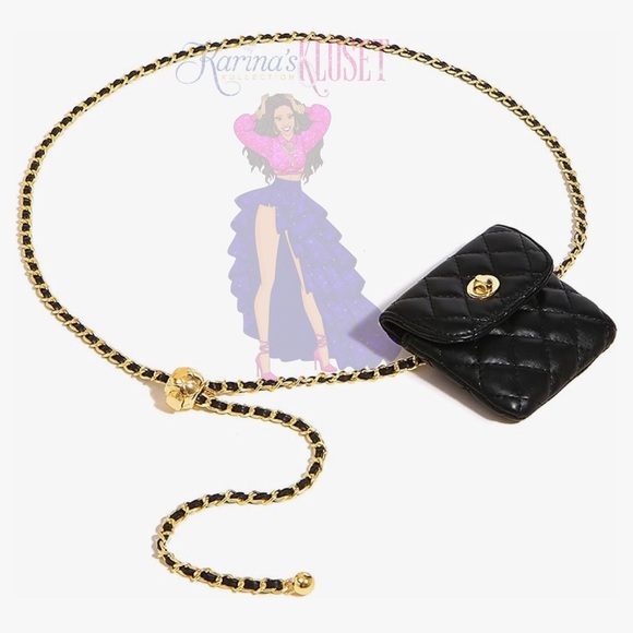 🌹Chic & Classy Woven Chain Waist Purse Pocket 🌹 - Picture 2 of 7